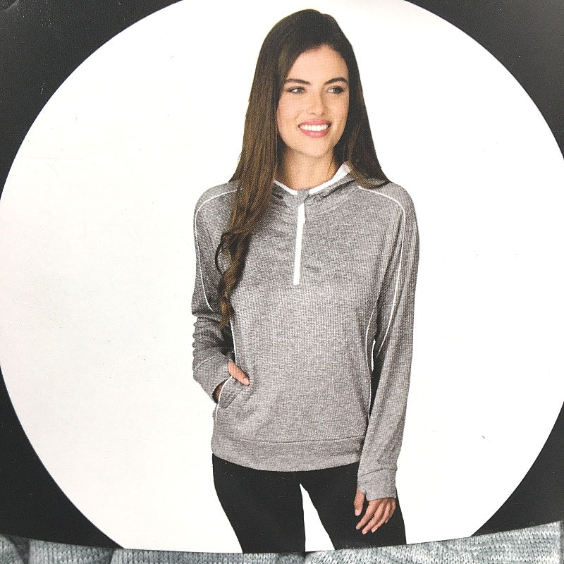 Crane Charcoal Grey Moisture Regulating Fleece Hoodie Jumper Ladies Size XL NEW