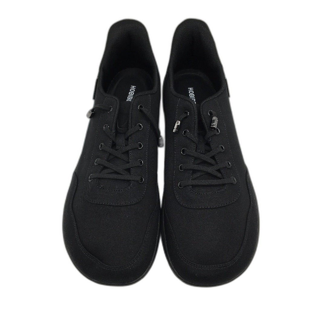 Hobibear Minimalist Barefoot Black Cloth Zero Drop Shoes Mens WIDE EU 46 NEW