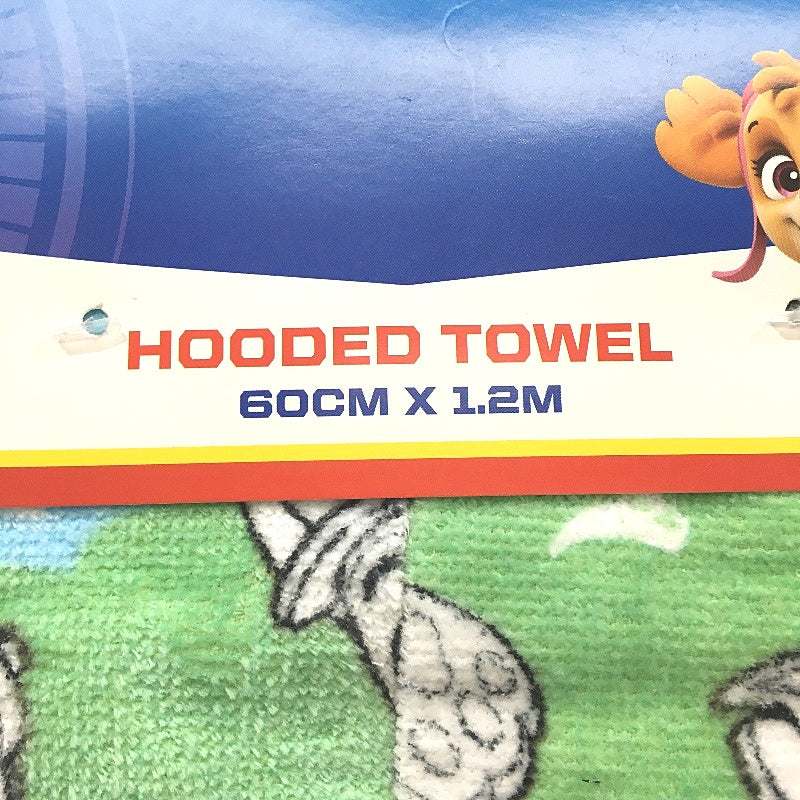 Nickelodeon Paw Patrol Multicoloured Kids 100% Cotton Hooded Towel NEW