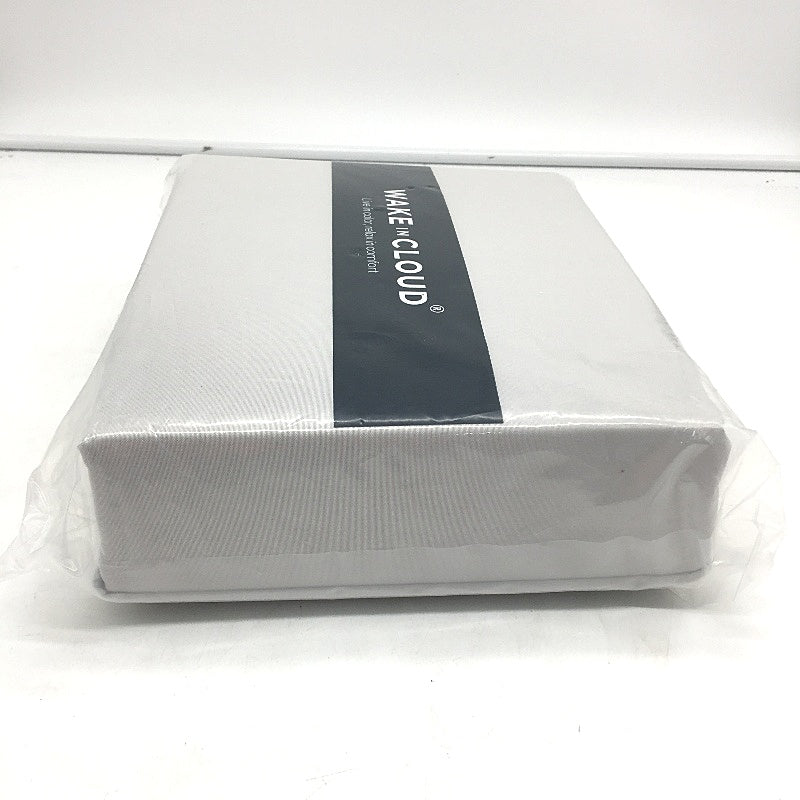 Wake in Cloud Lightweight Silver Grey Fitted Sheet Set DOUBLE Bed NEW
