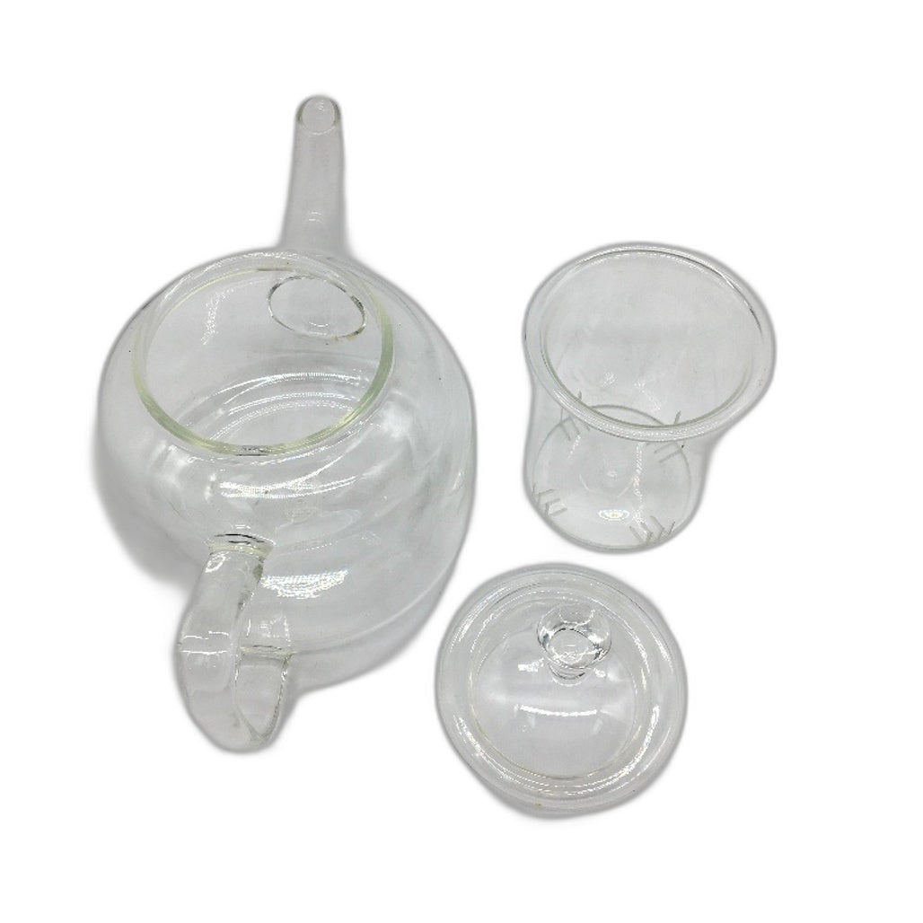 CnGlass Glass Teapot With Removable Infuser 600ml Borosilicate Glass NEW