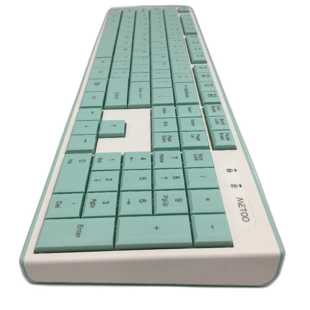 MeToo C160 Wireless Keyboard and Mouse Combo Ultra-Thin 2.4 USB Connection NEW