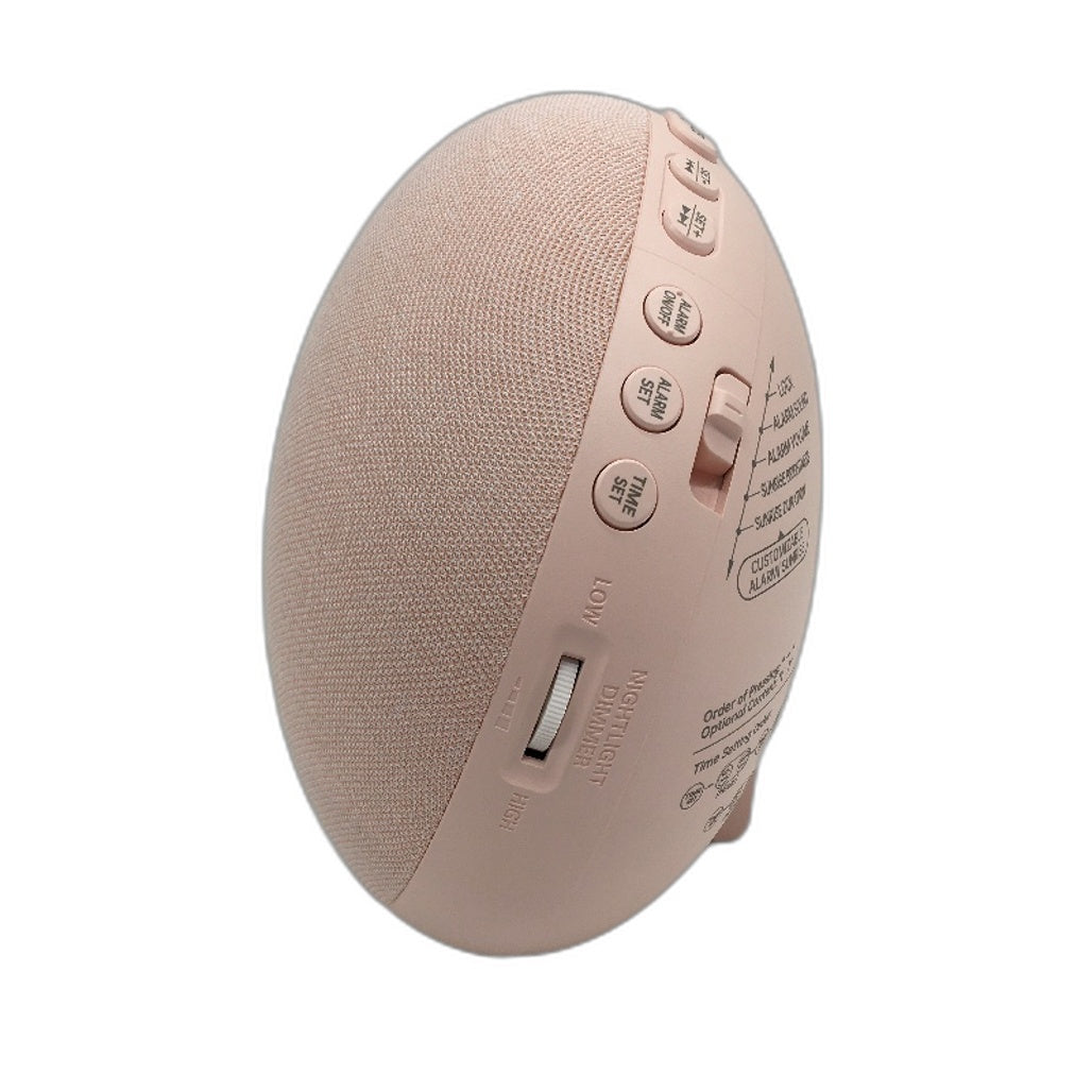H03 Pink Sleep-Wake Companion Sunrise Alarm Clock Sleep Sound Machine NEW