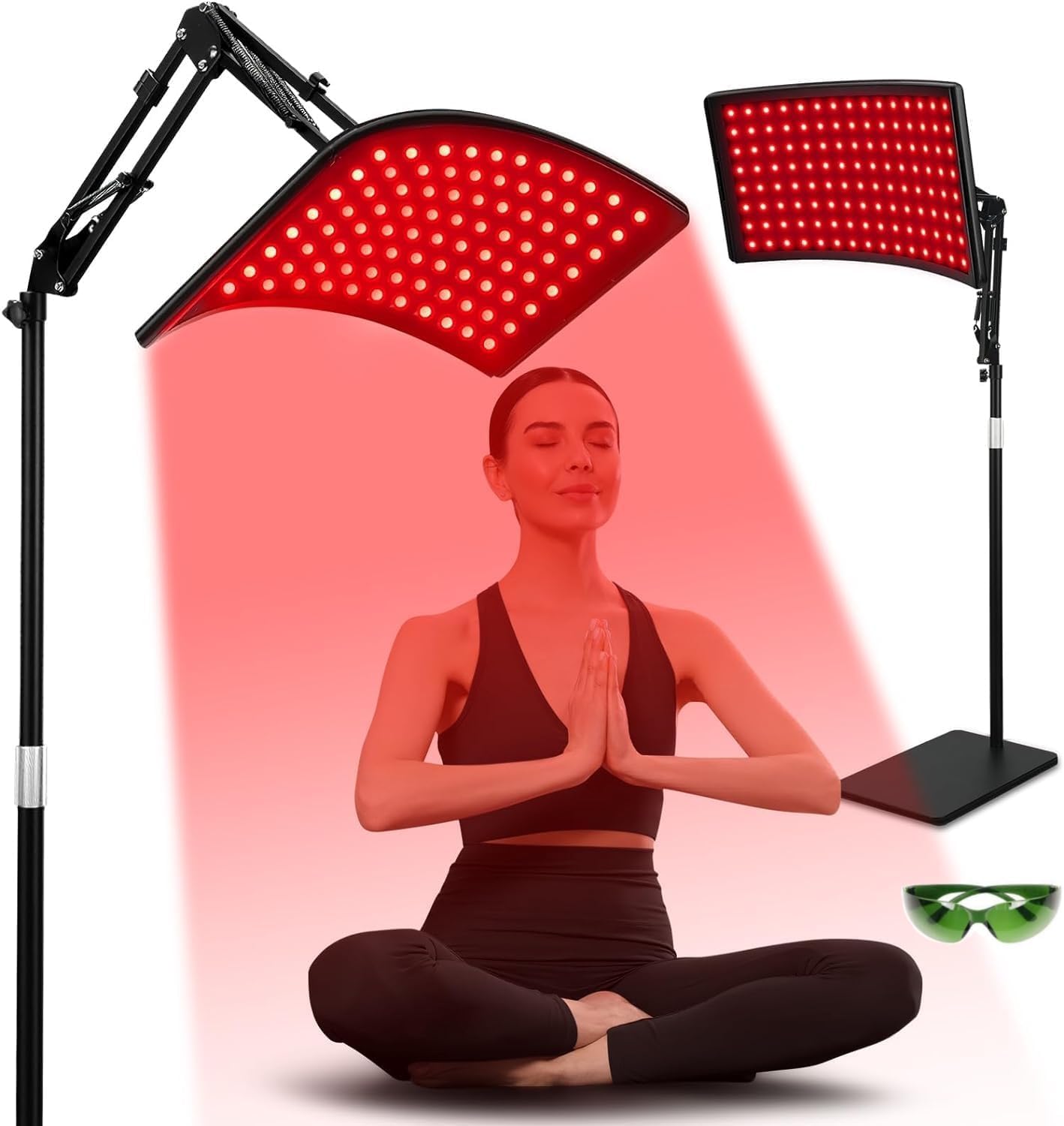 Red Light Therapy Device Curved Panel With Stand 660nm & 850nm NEW