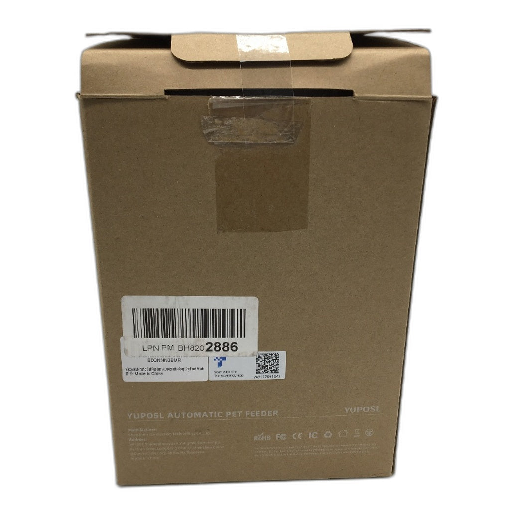 Yuposl Automatic Cat Feeder With Camera 2L 68oz 2,4GHz & 5GHz NEW
