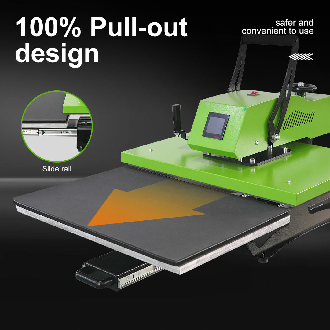 Rotary Swing Away Sliding Tray Manual Heat Press Machine 50x40cm Plate HP380