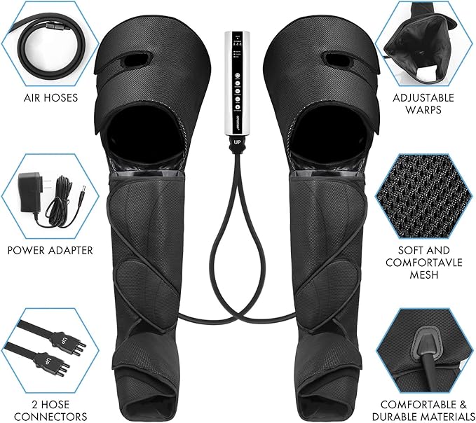 Cincom CM-020A 3 Mode Air Compression Therapy Calf to Foot Leg Massager NEW