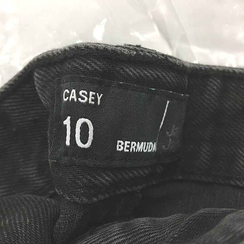 Jay Jays Casey Bermuda Gravel Black Ripped Denim Shorts Ladies Size AU 10 NEW