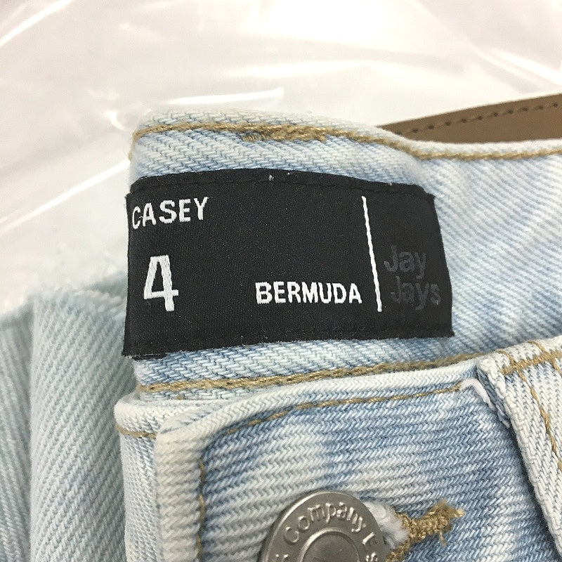 Jay Jays Casey Bermuda Bleached Blue Ripped Denim Shorts Ladies Size AU 4 NEW