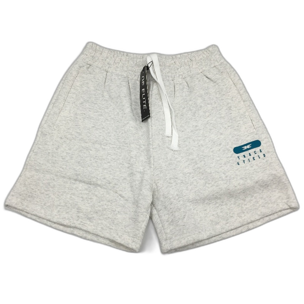 Elite Eleven Track and Field Oversized Fit White Fleece Shorts Unisex Size S NEW