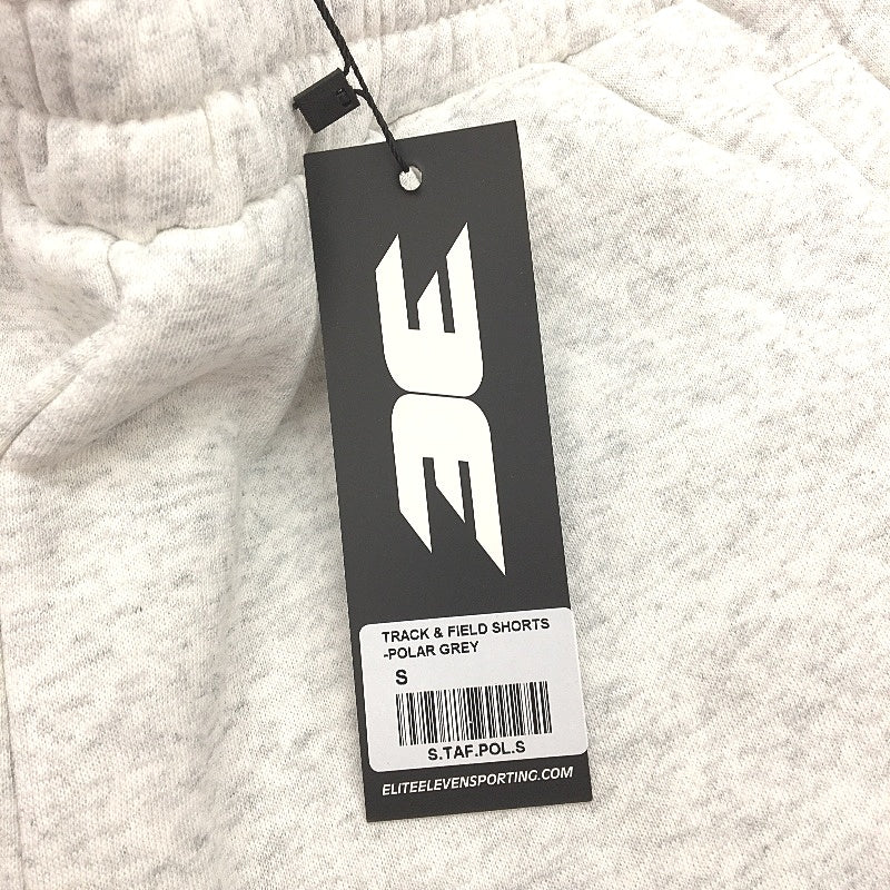 Elite Eleven Track and Field Oversized Fit White Fleece Shorts Unisex Size S NEW