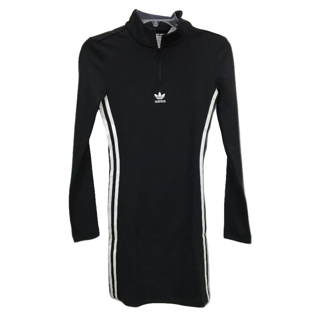 Adidas Adicolor Classics Black Long Sleeve Mini Dress Ladies Size UK 6 NEW