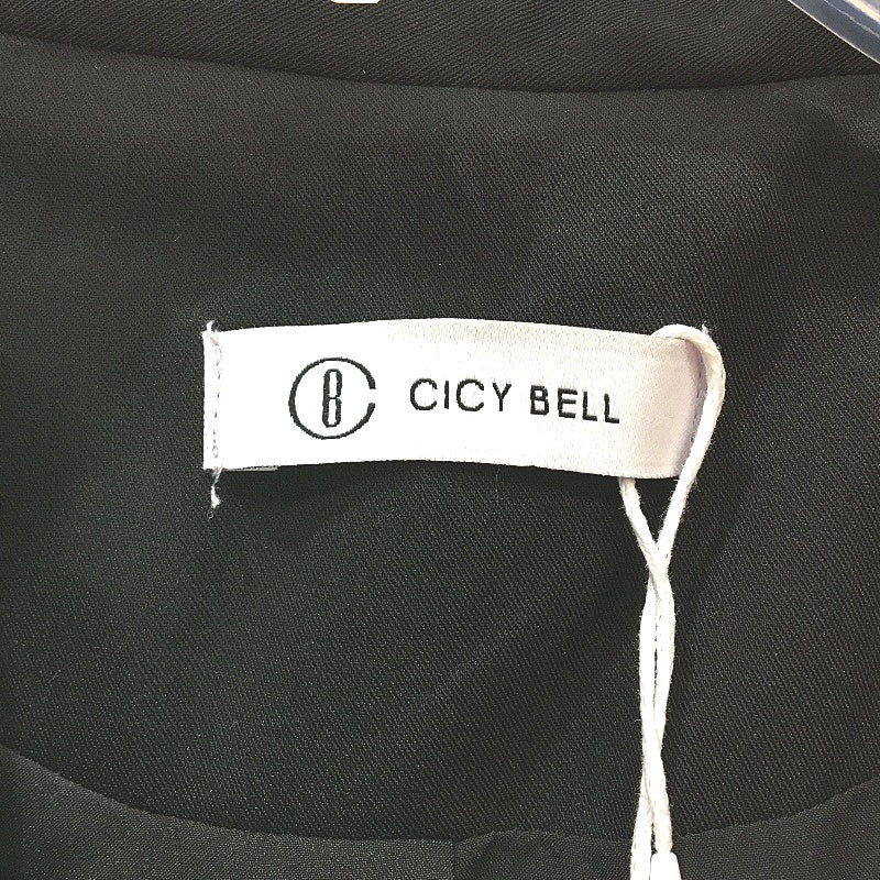 Cicy Bell Fully Lined Casual Blazer Jacket Single Button Womens Size M Black NEW