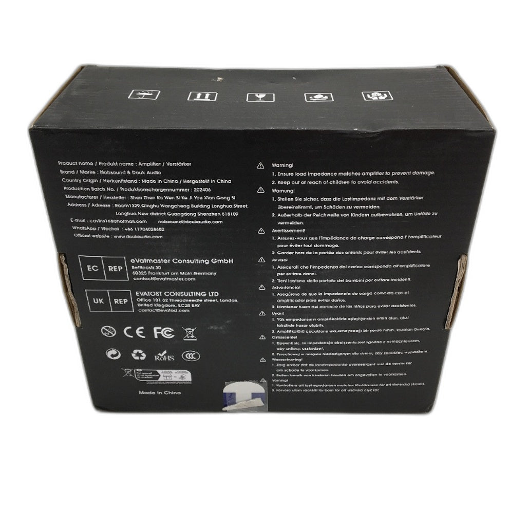 Douk Audio 5 Band Equalizer Bluetooth EQ Preamp VU Meter For Home Stereo NEW