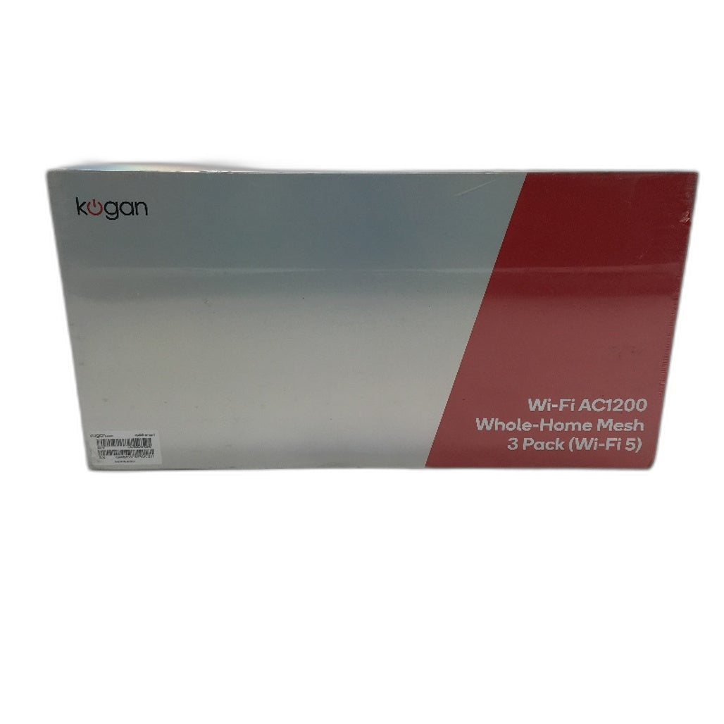Kogan WiFi AC1200 Whole Home Mesh Node 3 Pack WiFi 5 Ethernet Wall Mount NEW