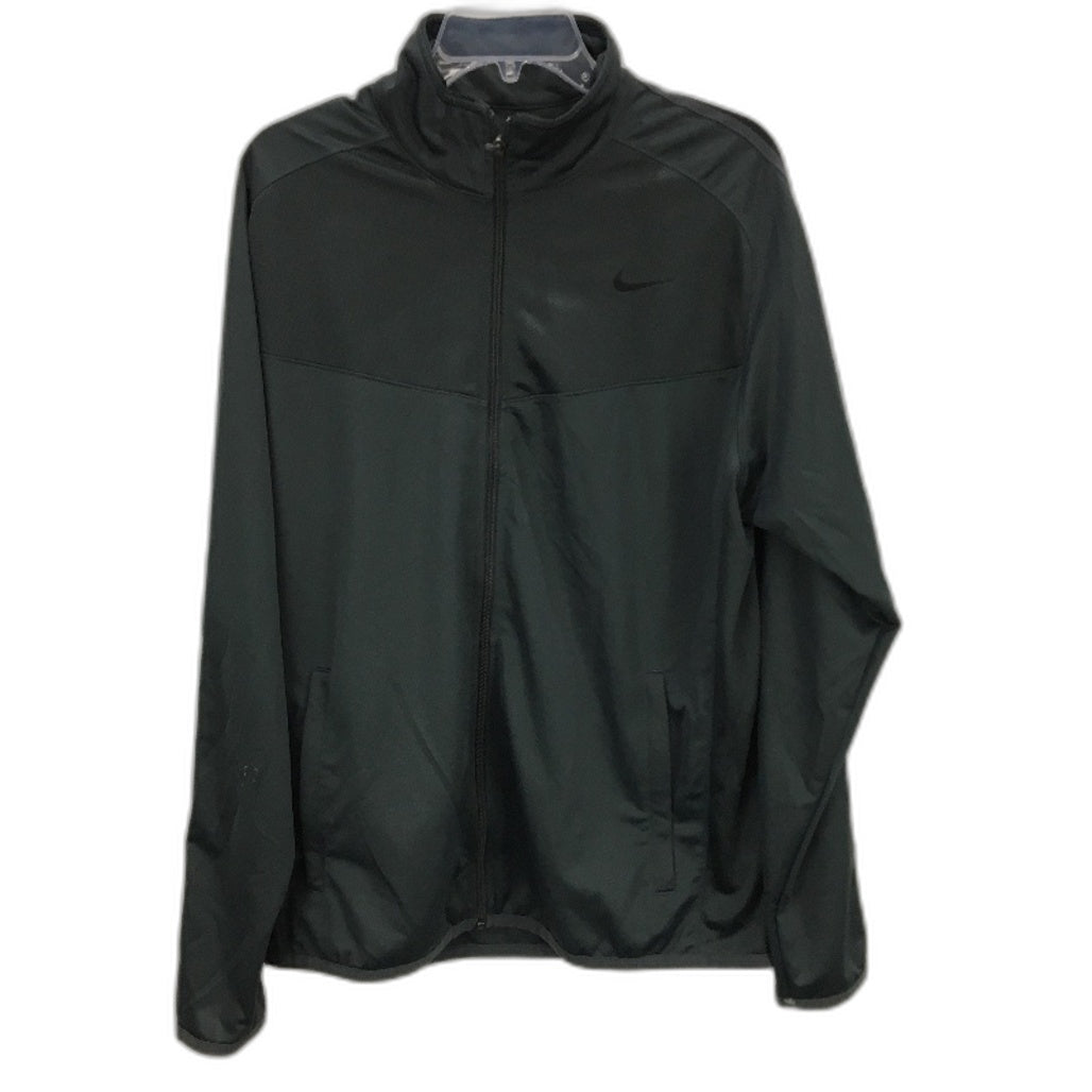 Nike Dark Grey Mesh Lightweight Full Zip Collared Sports Jacket Mens Size L