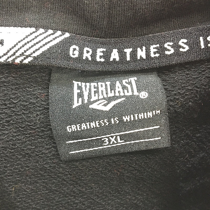 Everlast Black Hooded Tank Top Sleeveless Hoodie With Front Pocket Mens Size 3XL