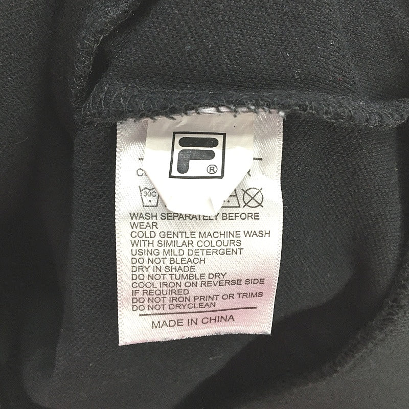 FILA Black Full Front Zip Collared Sports Jacket Light Stretchy Mens Size XS