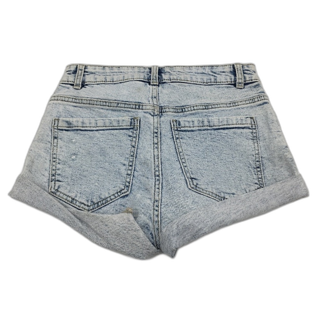 Jay Jays Trixie Mid Rise Cheeky Snow Wash Blue Shorts Ladies Size AU 6 NEW