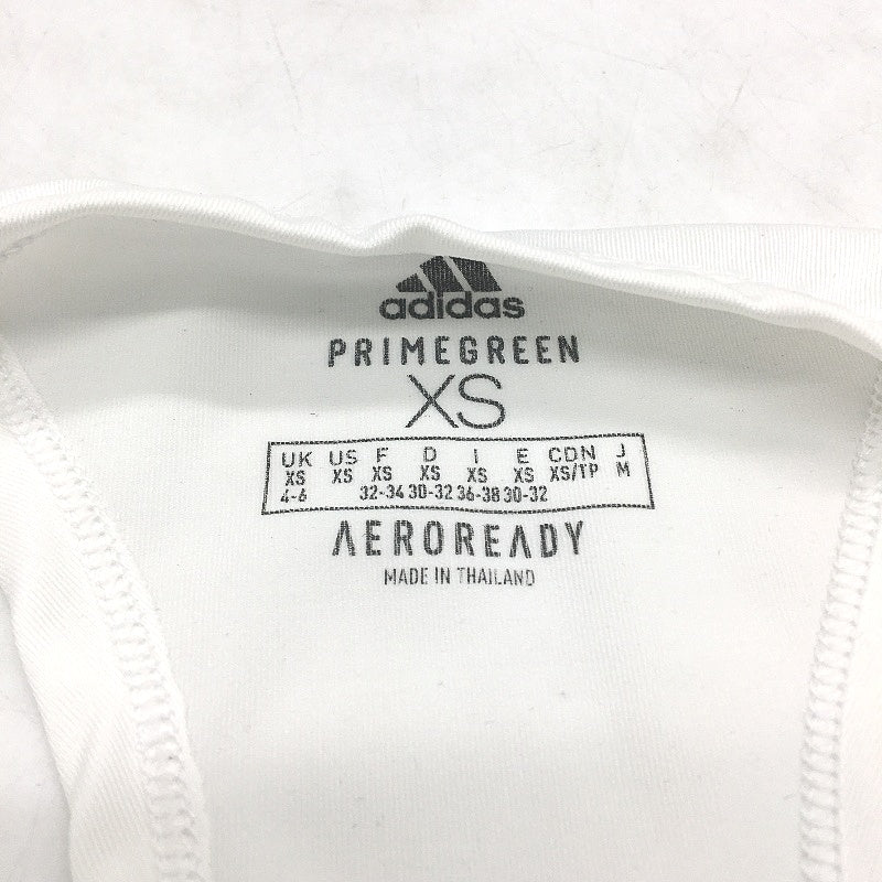 Adidas Badge of Sport White Extra Long Tech Tank Top Ladies Size XS NEW