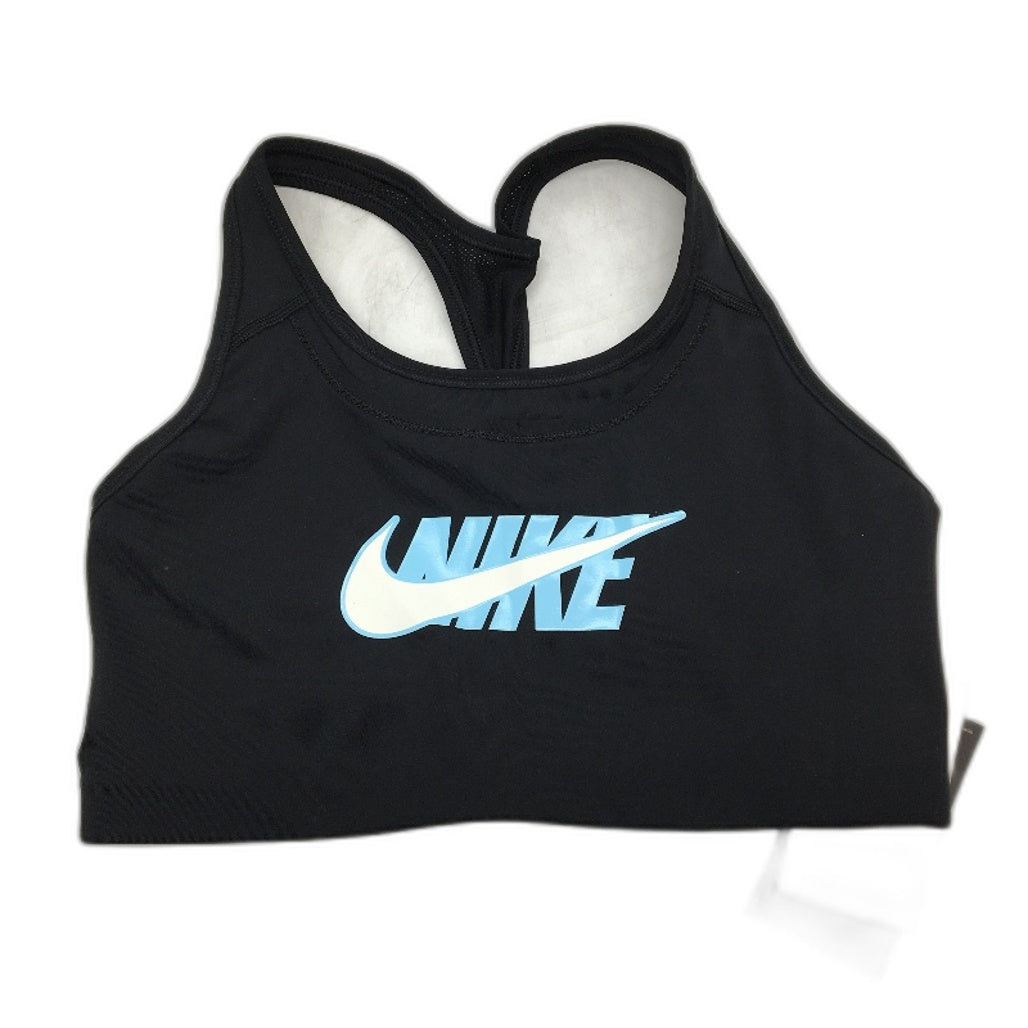 Nike Dri-Fit Swoosh Icon Clash Black Sports Bra Ladies Size Medium NEW