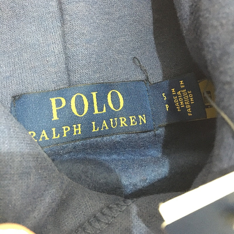 Ralph Lauren Polo Embroidered Logo Blue Pullover Hoodie Mens Size Small NEW