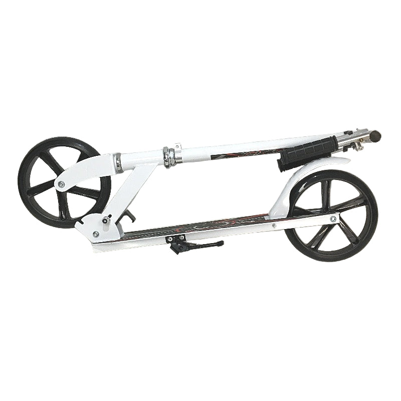 Monvelo White Adjustable Foldable Dual Large Wheels Scooter Ages 7+ DEMO