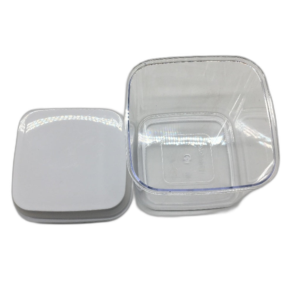 Cinimax 14 Pack Flip Lock White Lids Plastic Food Storage Containers NEW