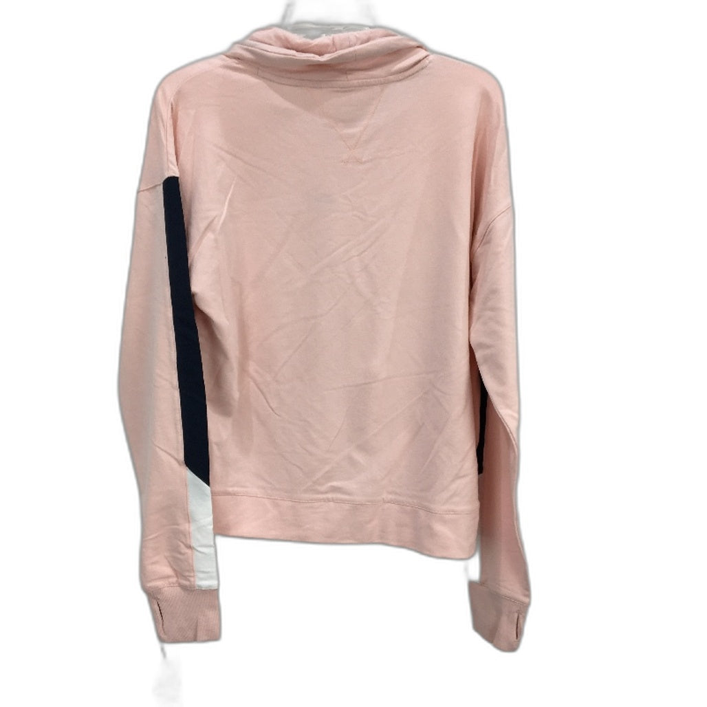 Tommy Hilfiger Sport Pink Cowl Neck Cotton Training Sweater Ladies Size XL NEW