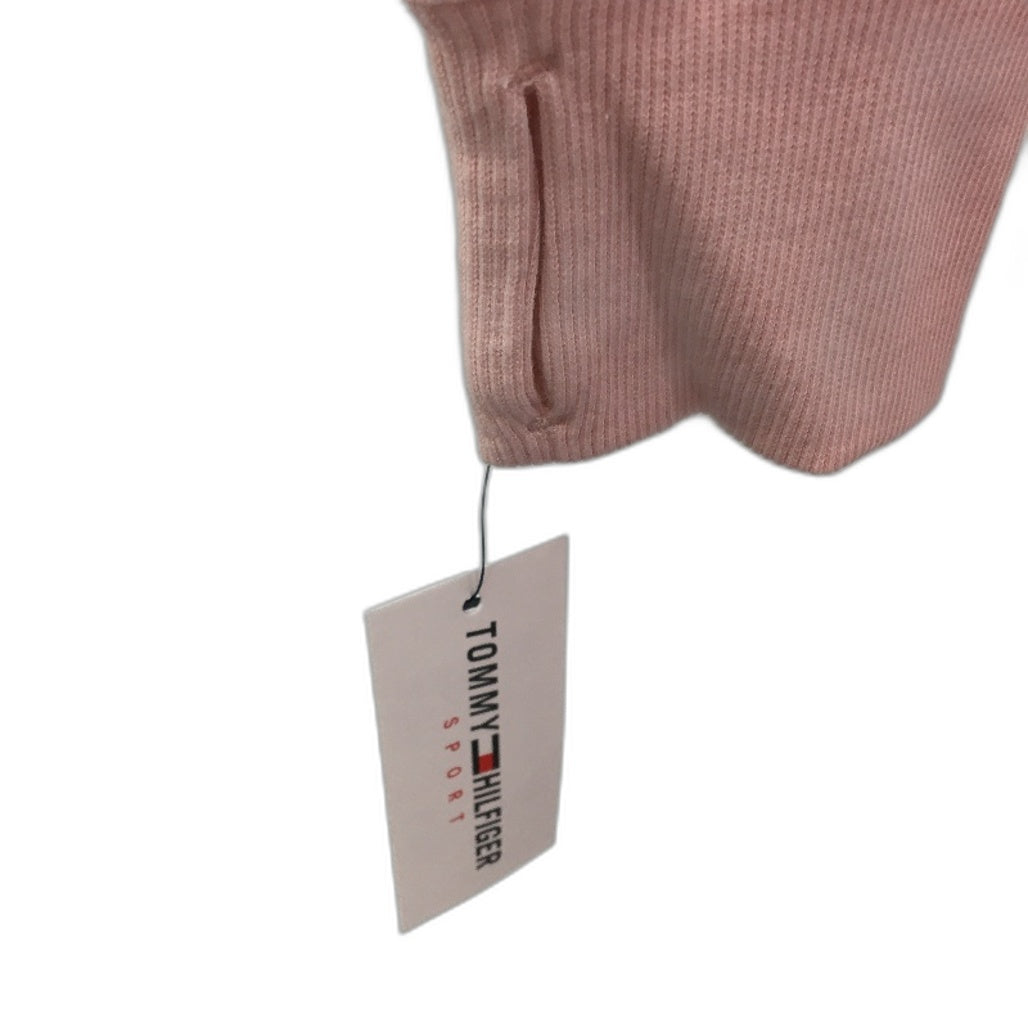 Tommy Hilfiger Sport Pink Cowl Neck Cotton Training Sweater Ladies Size XL NEW