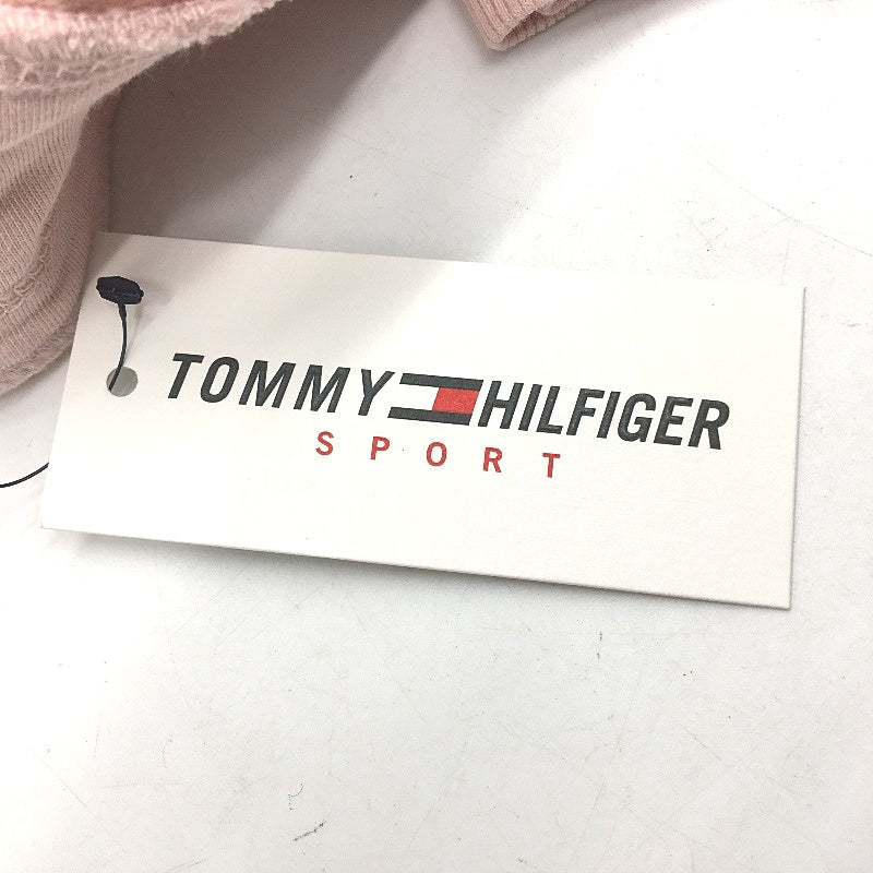 Tommy Hilfiger Sport Pink Cotton Terry Training Jogger Pants Ladies Sz Large NEW