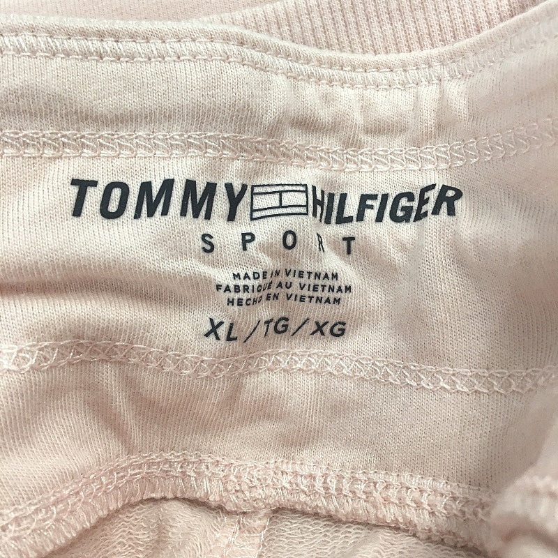 Tommy Hilfiger Sport Pink Cotton Terry Training Jogger Pants Ladies Size XL NEW