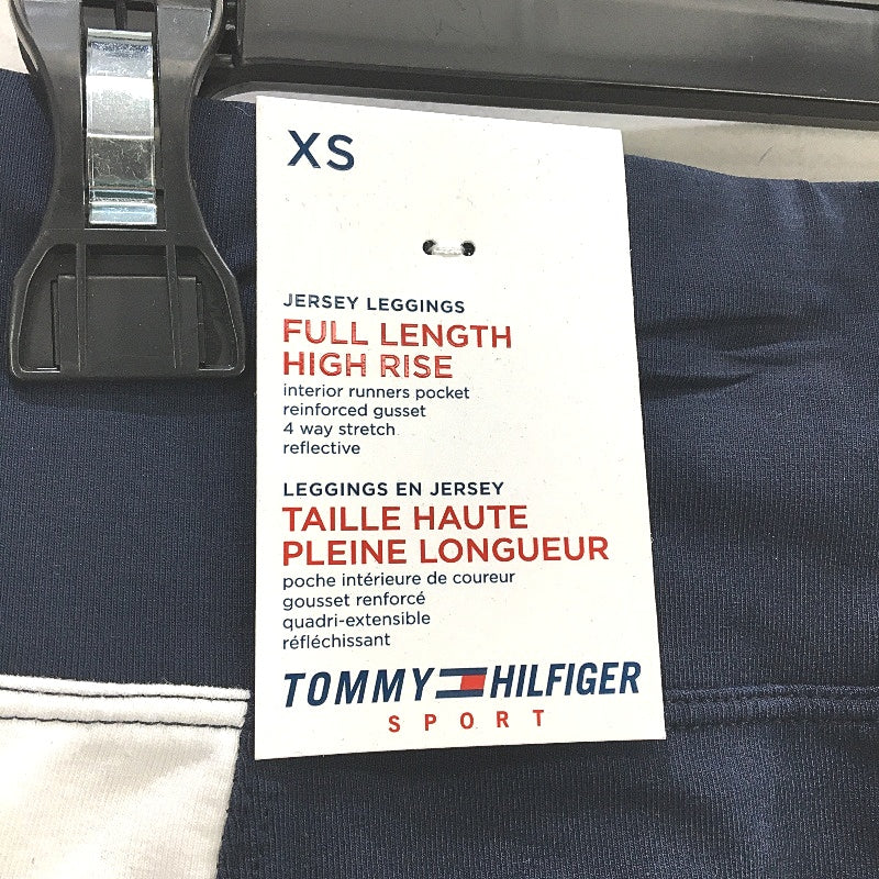 Tommy Hilfiger High Rise Navy Jersey Performance Leggings Ladies Size XS NEW