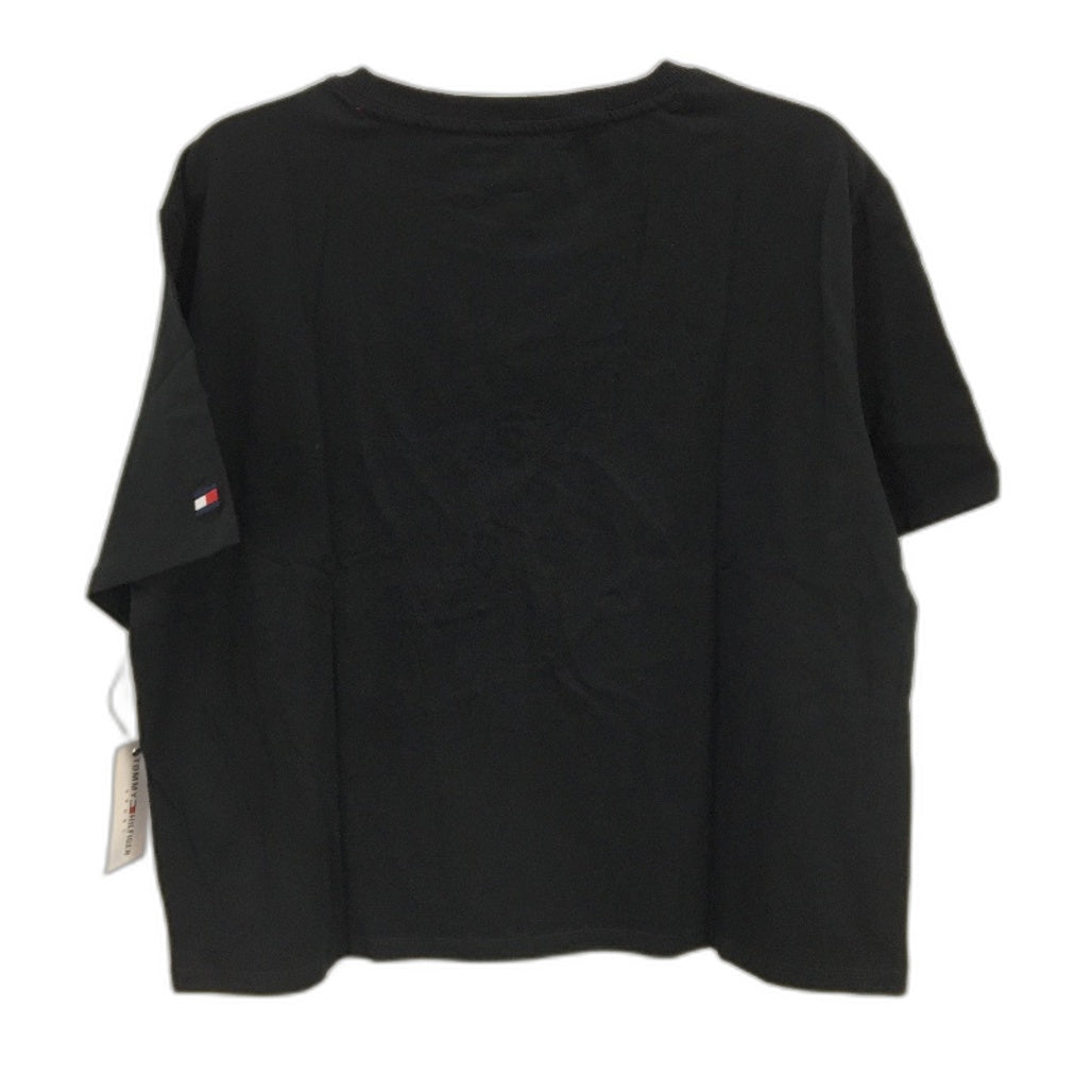 Tommy Hilfiger Sport Essentials Logo Black Cotton T-Shirt Ladies Size XL NEW