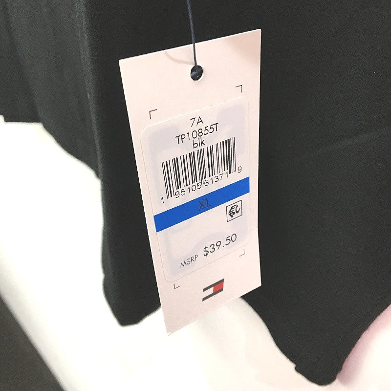 Tommy Hilfiger Sport Essentials Logo Black Cotton T-Shirt Ladies Size XL NEW