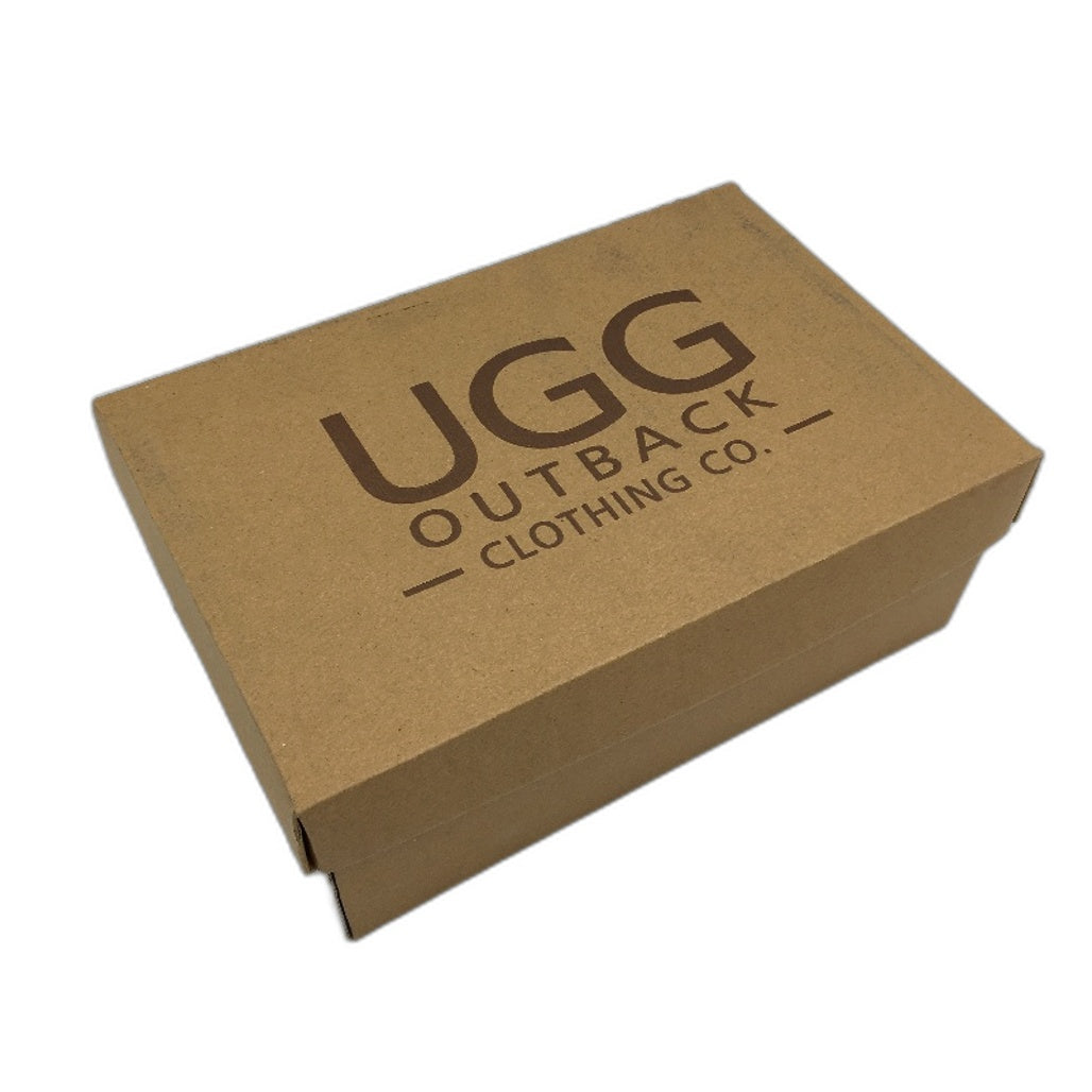 UGG Outback Australian Sheepskin Grey Moccasins Unisex Size EU 37 M5 L6 NEW