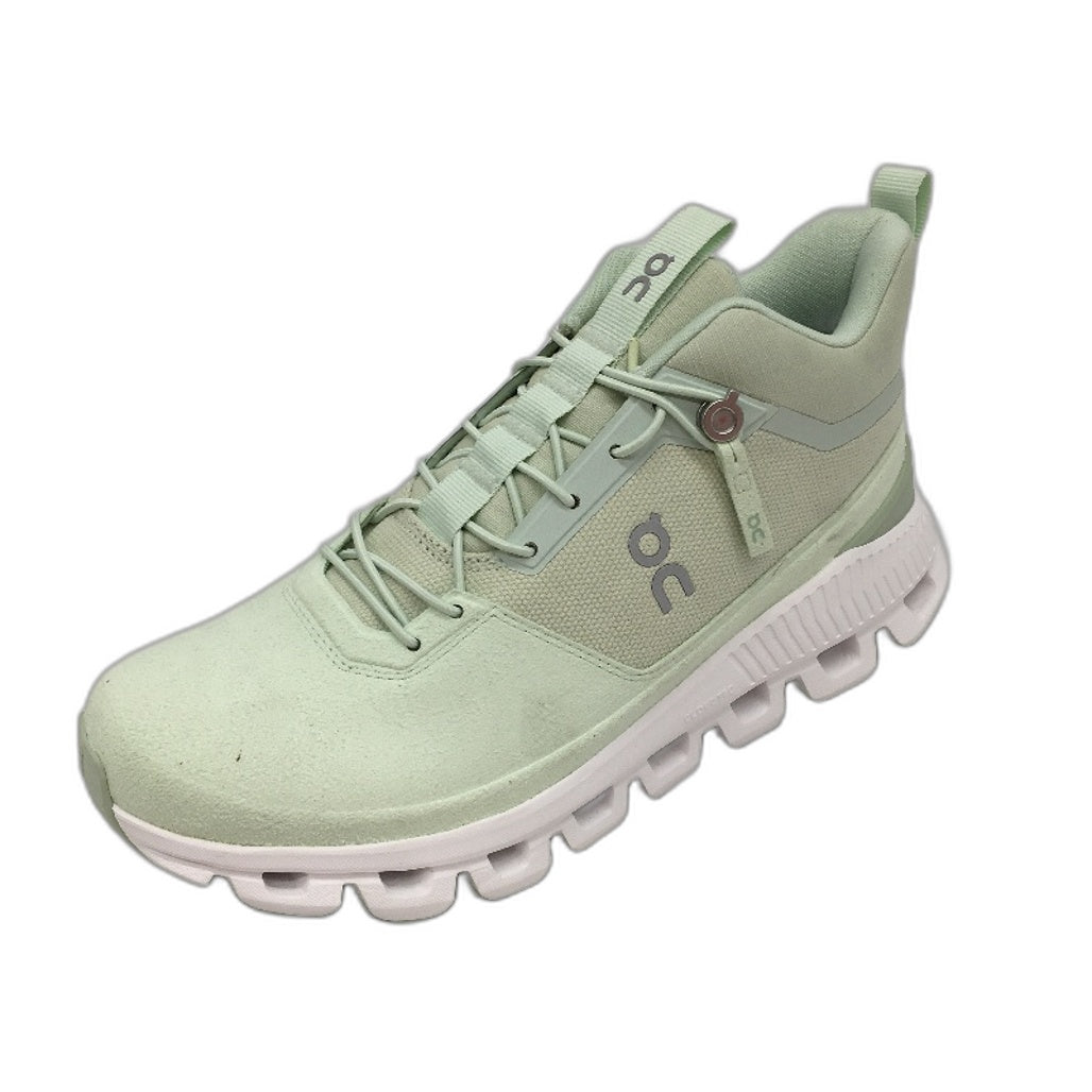 On Running Cloud Hi Mineral Green Running Sneaker Ladies Size US 7.5 EU 38.5 NEW
