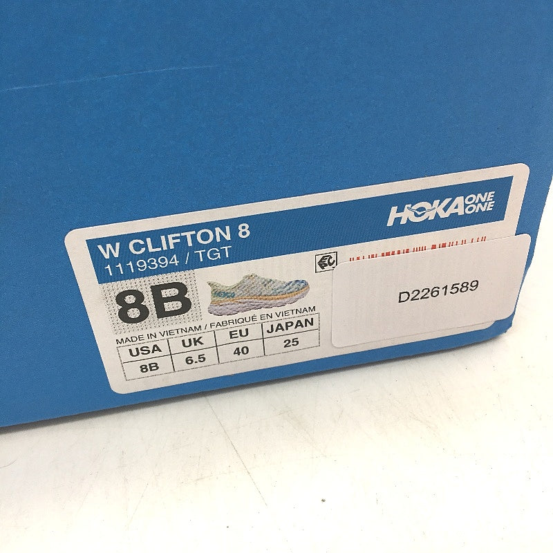 Hoka Multicoloured Clifton 8 Running Sneaker Ladies Size US 8B EU 40 NEW