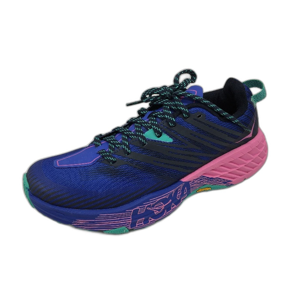 Hoka Vibram Megagrip Blue & Pink Speedgoat 4 Sneaker Ladies Size US 8.5 EU40 NEW
