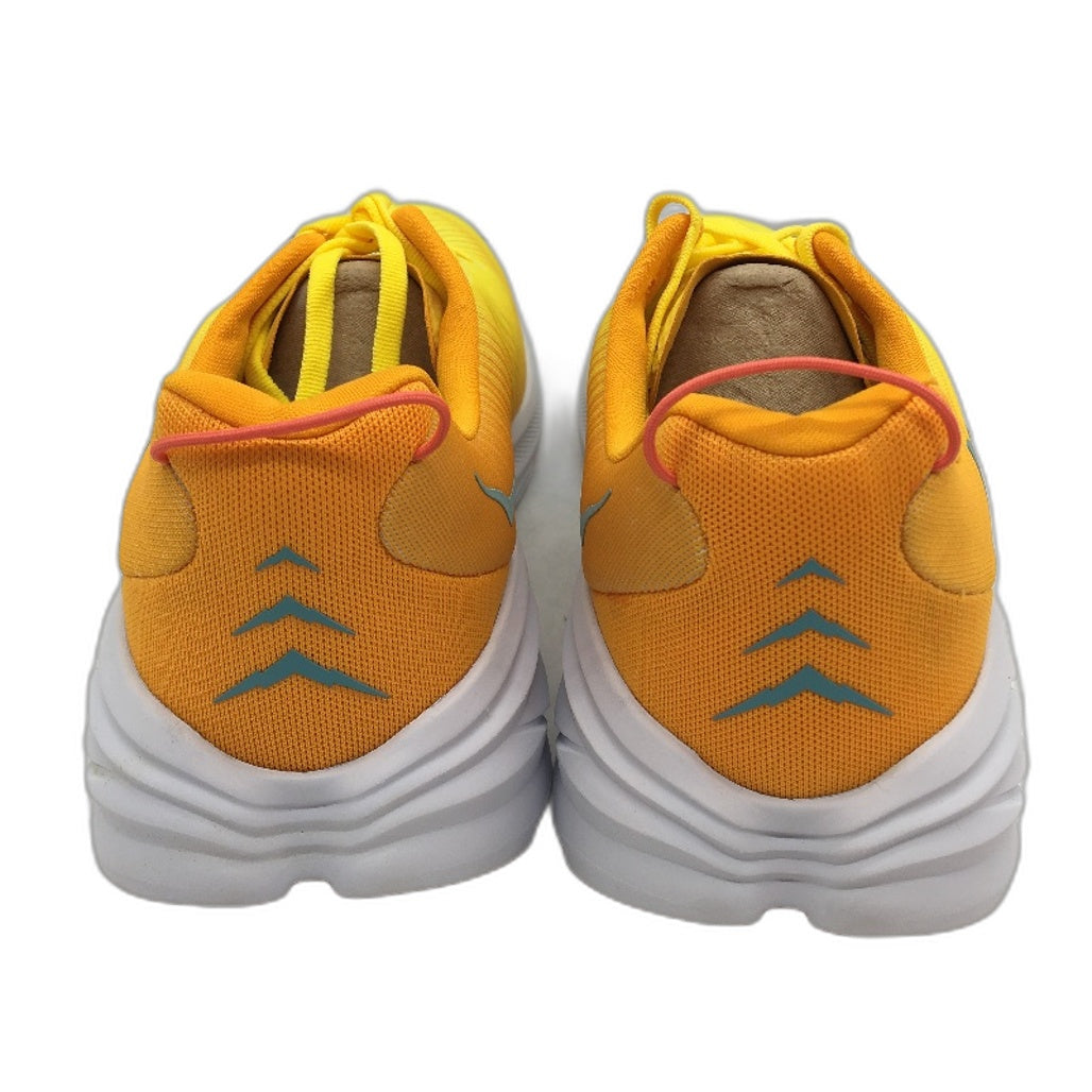 Hoka One One Yellow Orange Rincon 3 Sneaker Shoes Mens Size US 10.5 EU 44 NEW