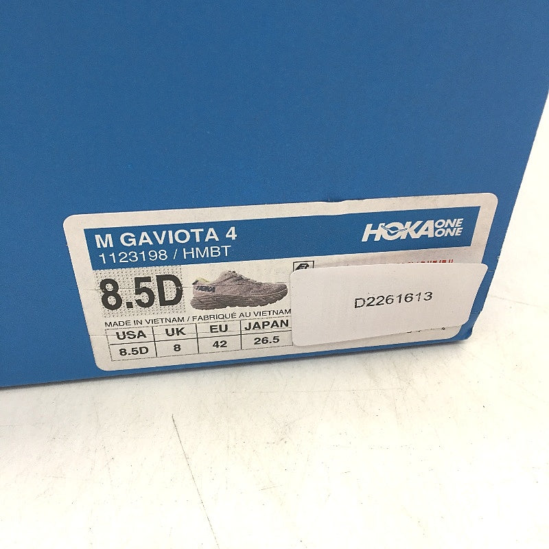 Hoka One One Grey Gaviota 4 Thick Sole Sneaker Shoes Mens Size US 8.5 EU 42 NEW