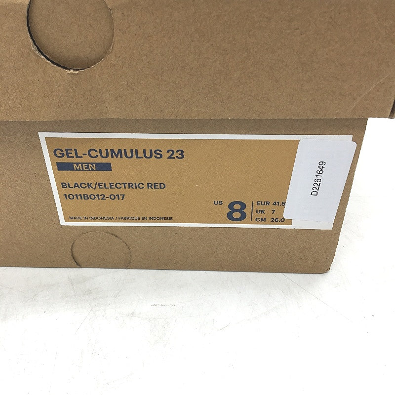 Asics Ortholite Gel-Cumulus 23 Flyte Foam Black Sneakers Mens US8 EU41.5 NEW