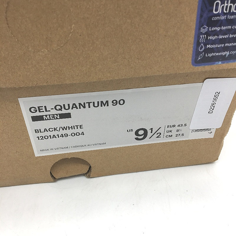 Asics Otholite Gel-Quantum 90 Black & White Sneakers Mens US 9.5 EU 43.5 NEW