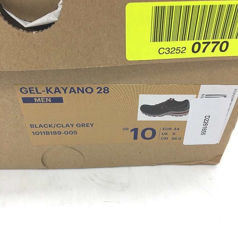 Asics Ortholite Gel-Kayano 28 Clay Grey & Orange Sneakers Men US10 EU44 NEW