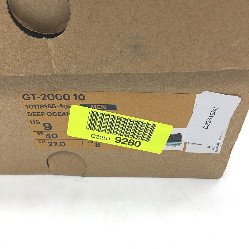 Asics Otholite GT-2000 10 Amplifoam Navy & Green Sneakers Mens US 9 EU 42.5 NEW