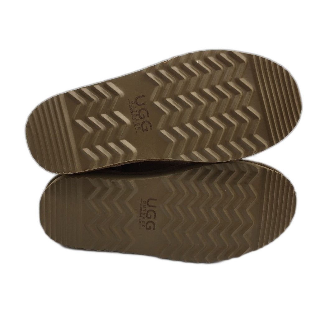 UGG Outback Australian Sheepskin Chestnut Mini Classic Boot Unisex M8 L9 NEW