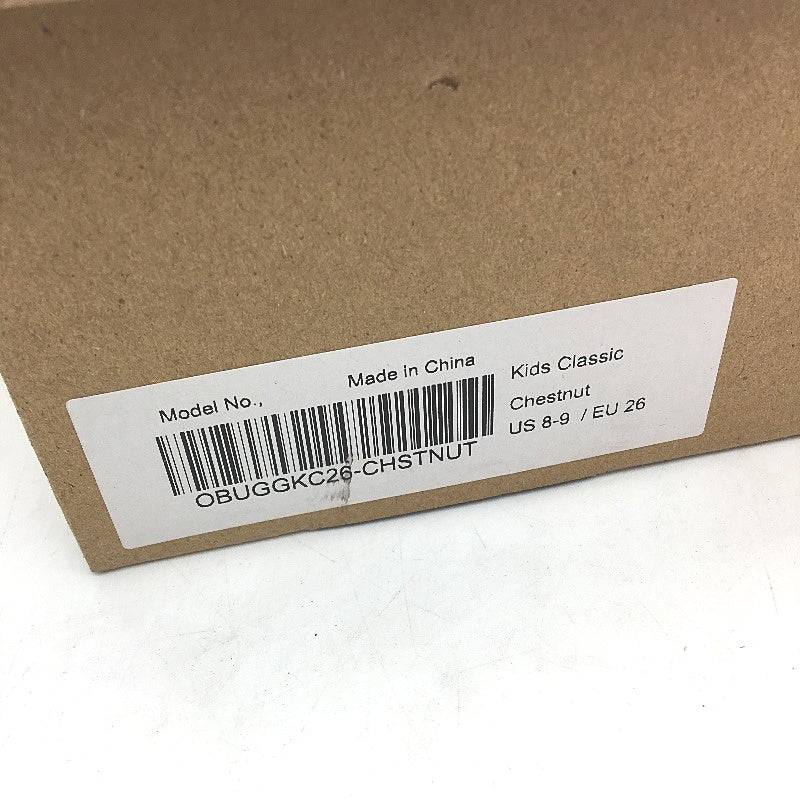 UGG Outback Australian Sheepskin Chestnut Mini Button Boots KIDS US 8-9 EU26 NEW