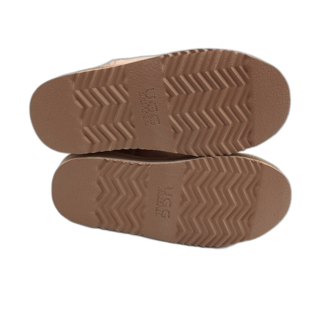 UGG Outback Australian Sheepskin Pink Mini Button Boots KIDS US 1-2 EU 32 NEW