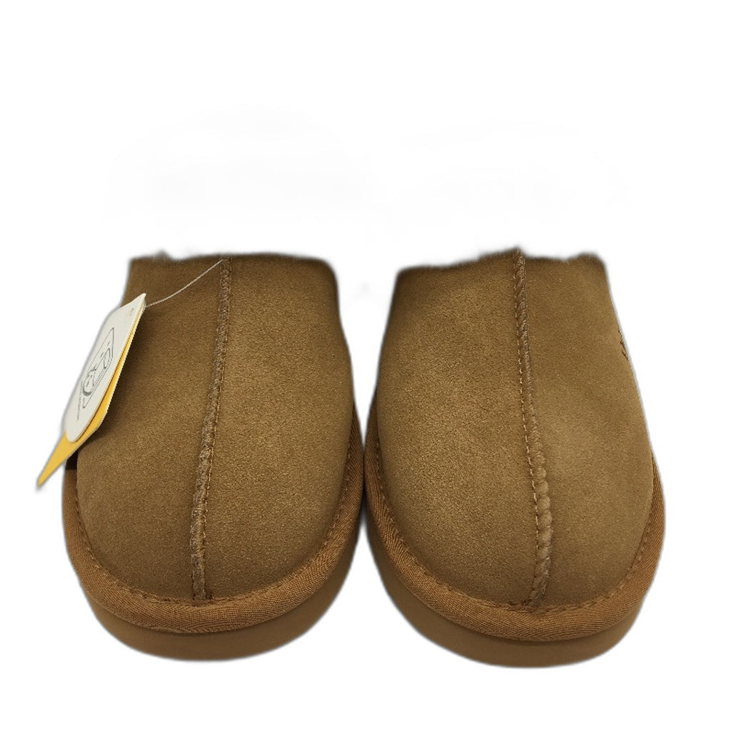 UGG Shepherd Australian Sheepskin Chestnut Muffin Slippers Unisex AU M7 L9 NEW
