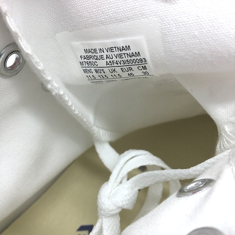 Converse White Chuck All Star High Top Sneakers Unisex US M11.5 L13.5 EU 46 NEW